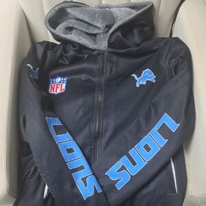 NFL MENS  Detroit Lions Fleeced Lined Hoodie